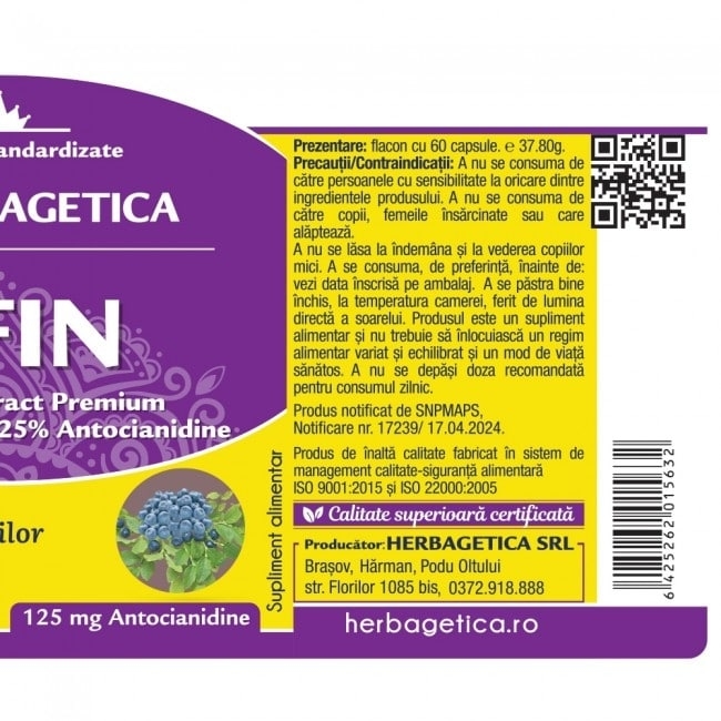 Afin, 60 capsule vegetale, Herbagetica