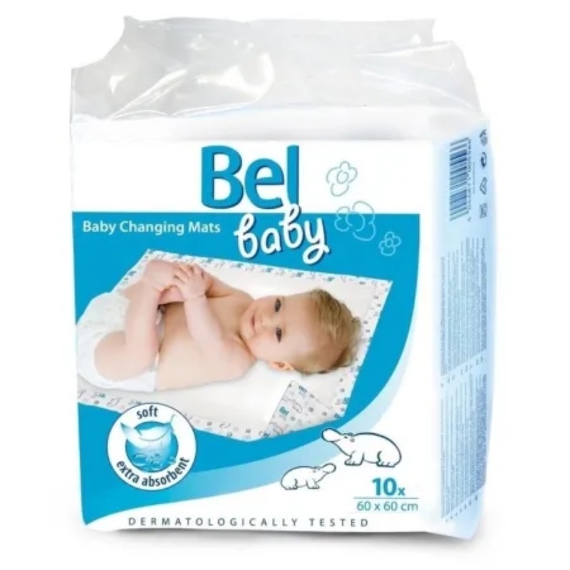 Aleze absorbante pentru copii 60 x 60 cm Bel Baby, 10 bucati, Hartmann