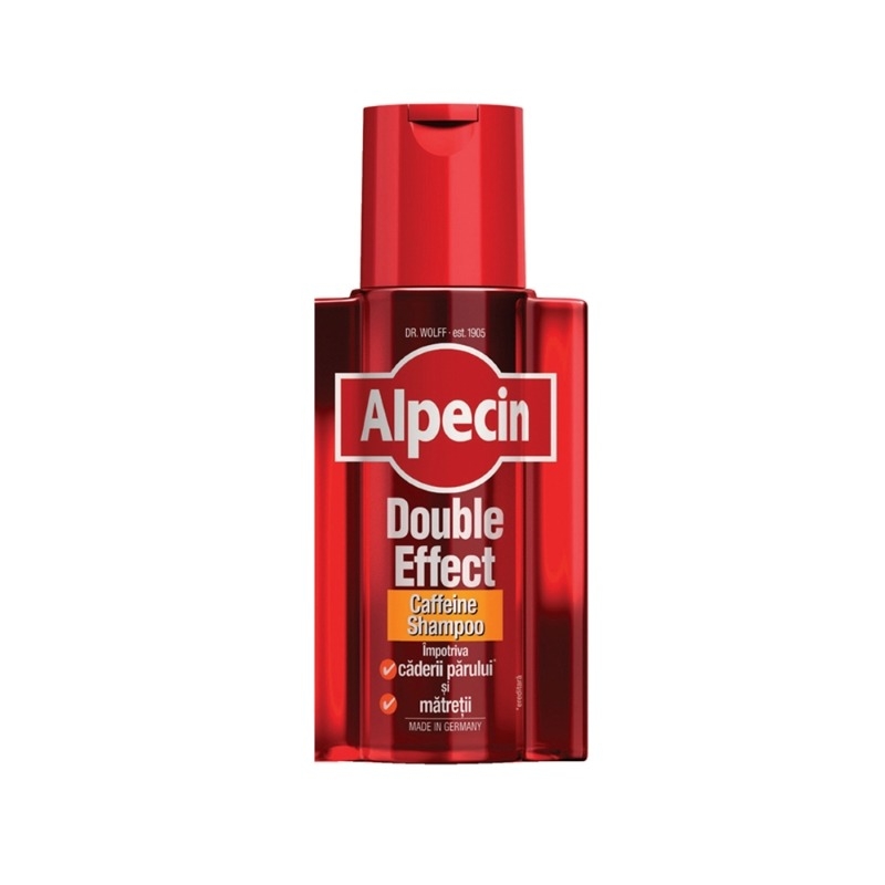 Sampon Dublu Efect impotriva matretii si caderii parului, 200ml, Alpecin
