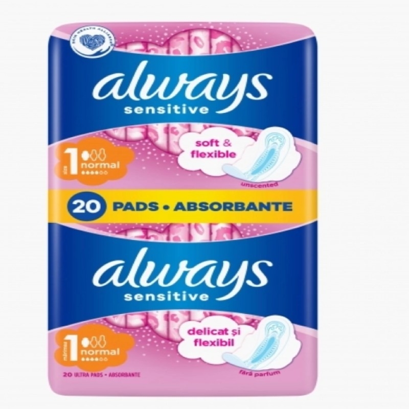 Sensitive Normal absorbante, 20buc, Always