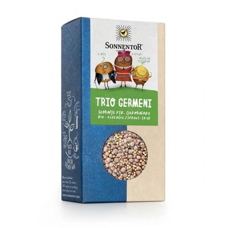 Amestec seminte eco pentru germinare Trio Germeni, 120 g, Sonnentor