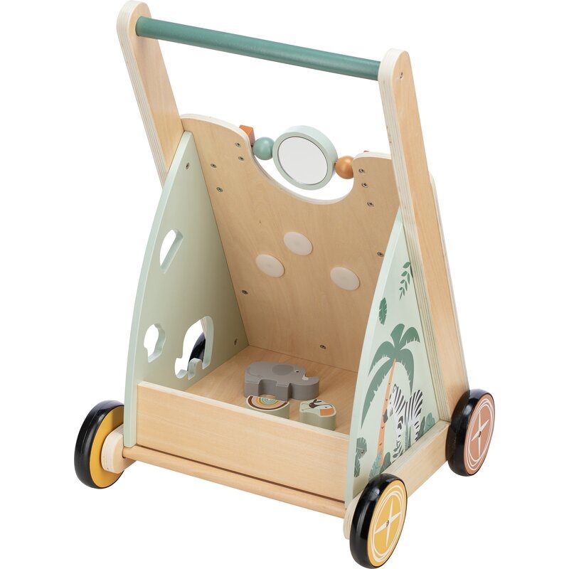 Antepremergator cu multiple activitati, Din lemn, My First Steps, 31.8 x 26.5 x45.5 cm, Free2Play, Safari