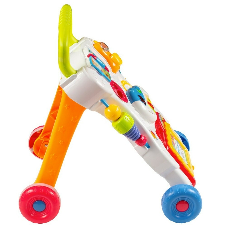 Baby Mix - Antepremergator educational cu sunete si lumini, cu panou detasabil, cu mini pian