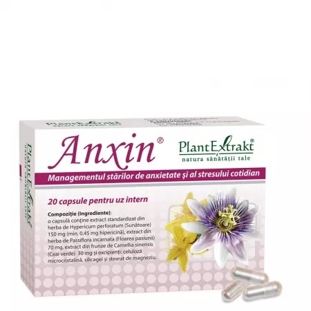 Anxin, 20 capsule, Plantextrakt