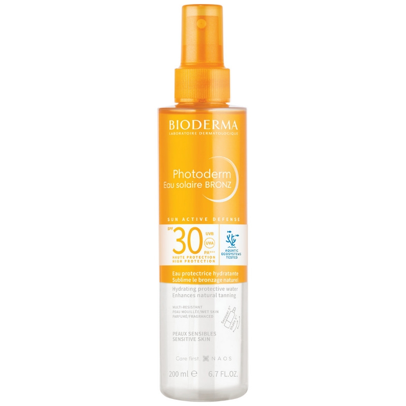 Apa cu protectie solara SPF 30 Photoderm Bronz, 200 ml, Bioderma