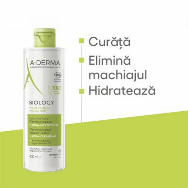 Apa micelara Biology, 400 ml, A-Derma