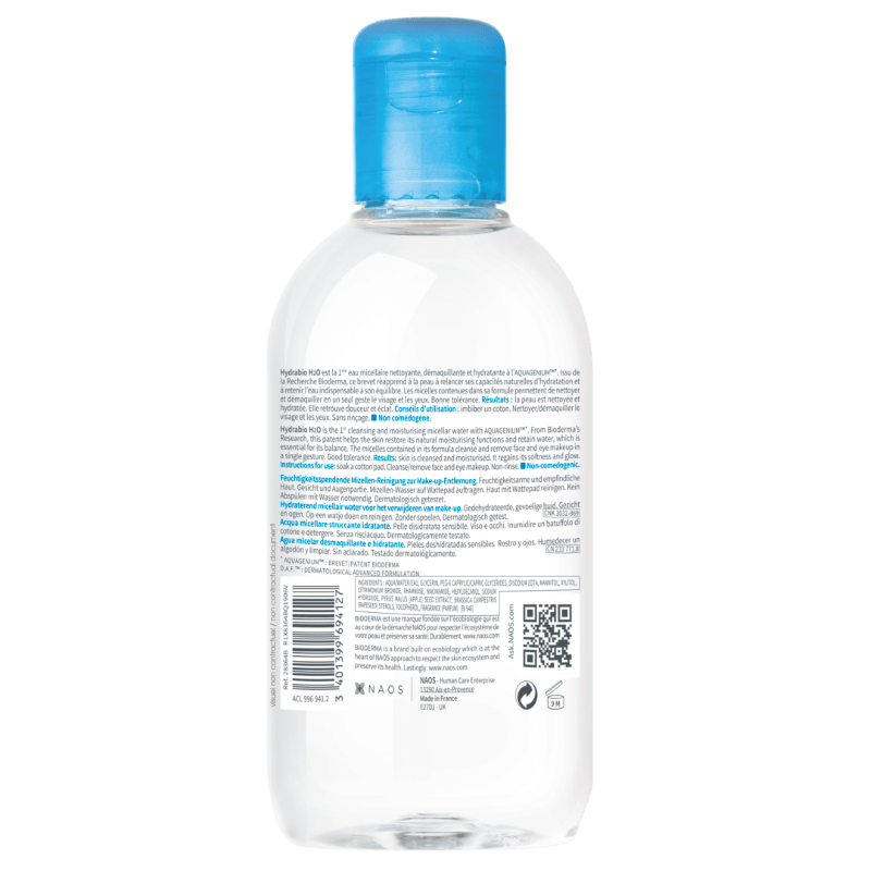Apa micelara Hydrabio H2O, 250 ml, Bioderma