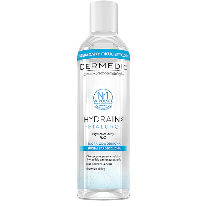 Apa micelara Hydrain3 Hialuro H2O, 200 ml, Dermedic