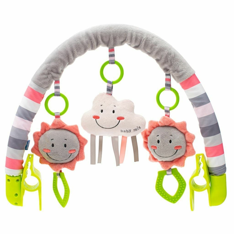 Baby Mix - Arcada universala cu jucarii din plus, pentru landou, carucior,sscaun de masa, patut, Cloud