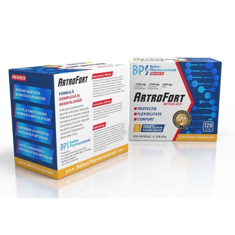 Artrofort articulatii, 120 capsule, Balkan Pharmaceuticals
