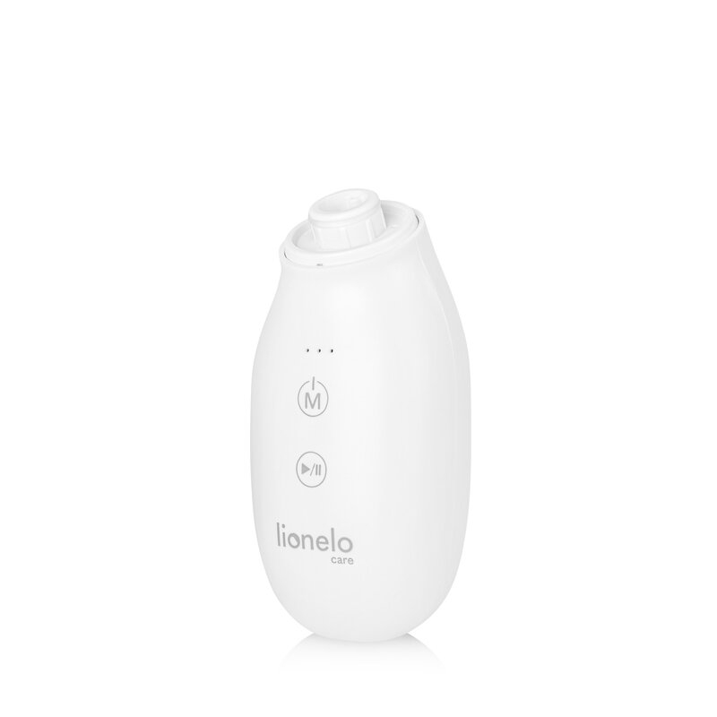 Aspirator nazal, Lionelo, Babyair, Cu forta de aspiratie reglabila in 3 trepte, Usor si portabil, Fara fir, Cu 2 varfuri din silicon, Silentios, 0 luni+, White