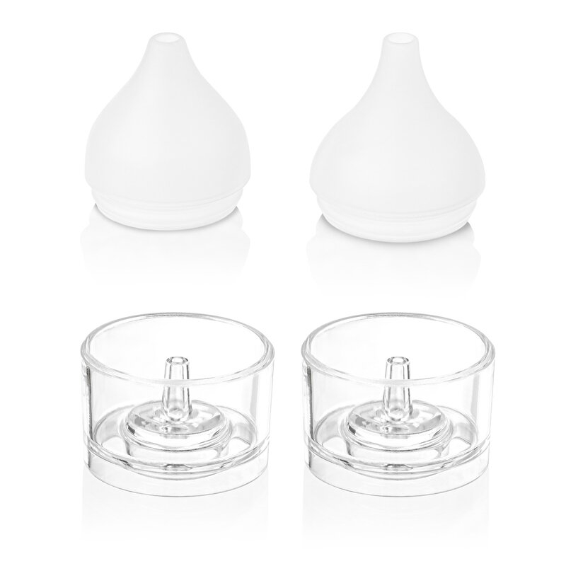Aspirator nazal, Lionelo, Babyair, Cu forta de aspiratie reglabila in 3 trepte, Usor si portabil, Fara fir, Cu 2 varfuri din silicon, Silentios, 0 luni+, White