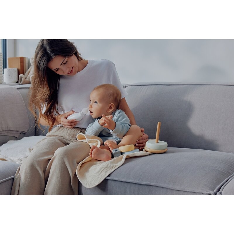 Aspirator nazal, Lionelo, Babyair, Cu forta de aspiratie reglabila in 3 trepte, Usor si portabil, Fara fir, Cu 2 varfuri din silicon, Silentios, 0 luni+, White