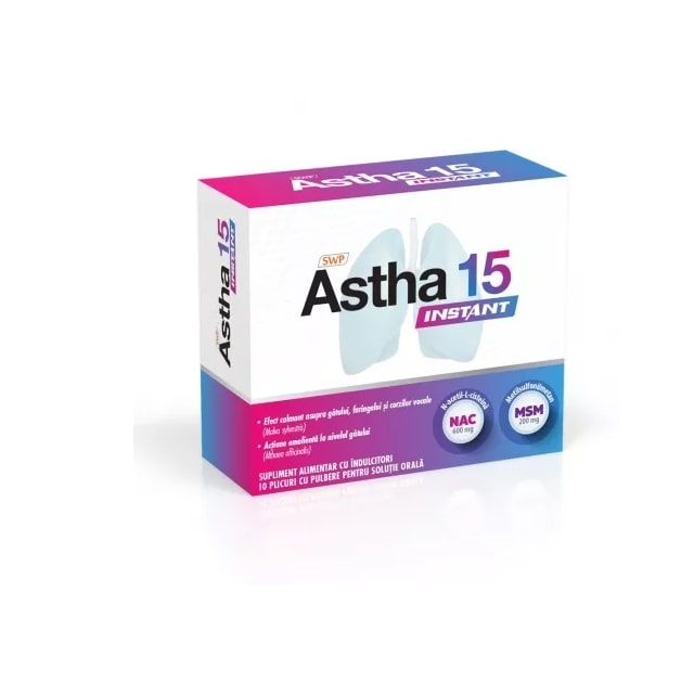 Astha 15 Instant, 10 plicuri, Sun Wave Pharma