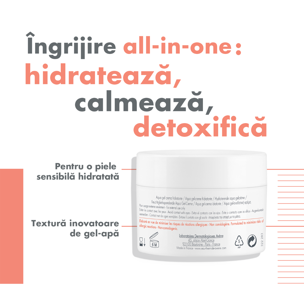 Hydrance Aqua gel-crema, 50ml, Avene