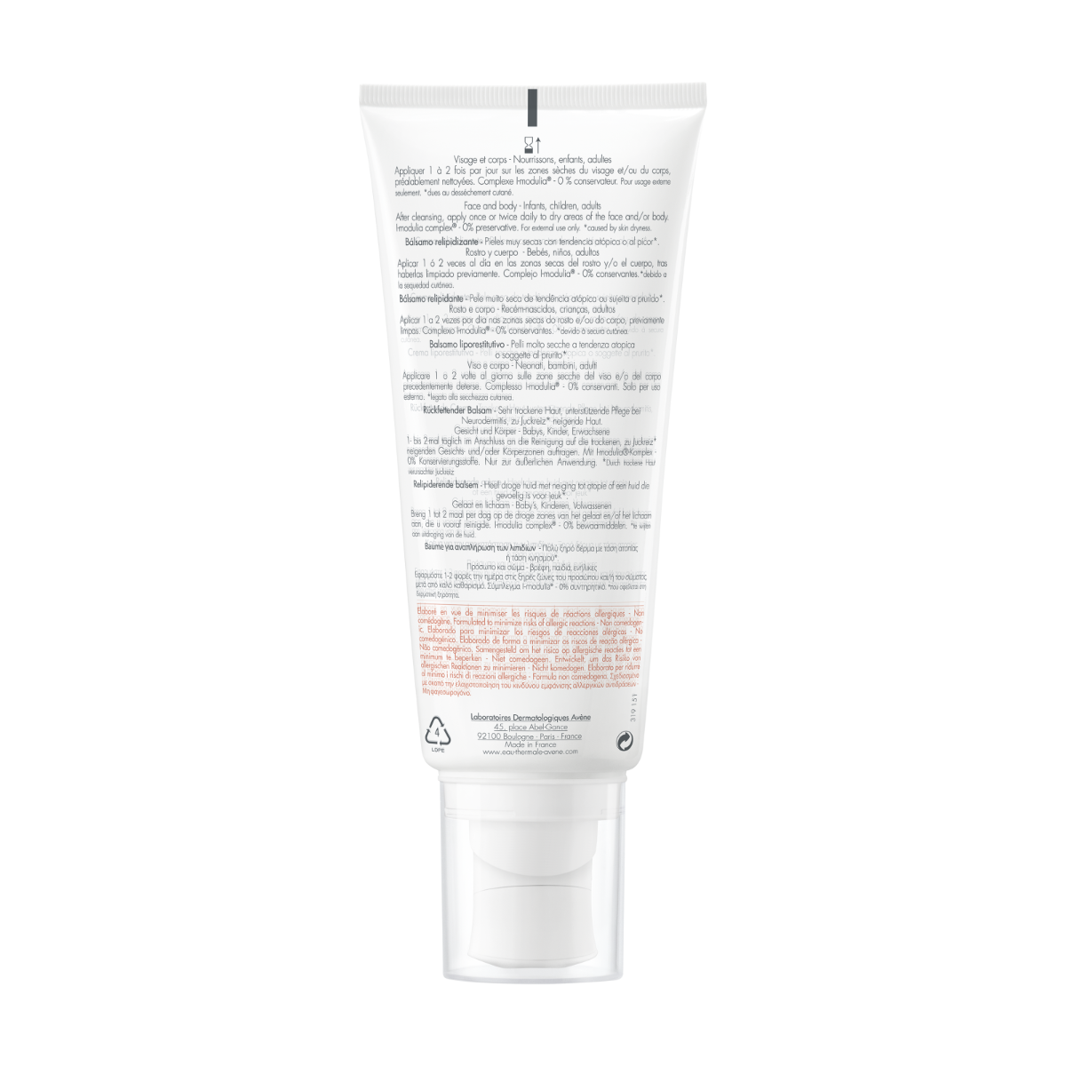 Balsam relipidant pentru pielea uscata predispusa la dermatita atopica sau prurit XeraCalm AD, 200 ml, Avene