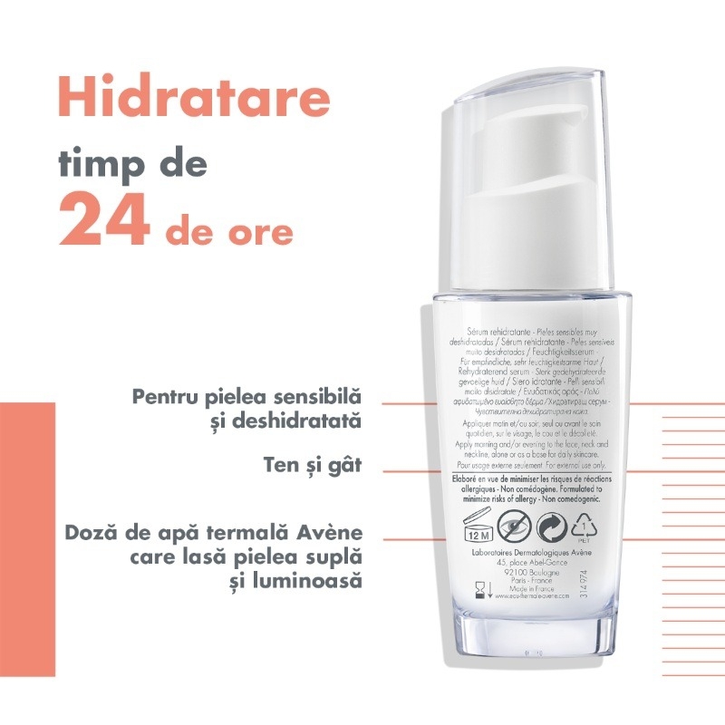 Hydrance Intense serum hidratant, 30ml, Avene