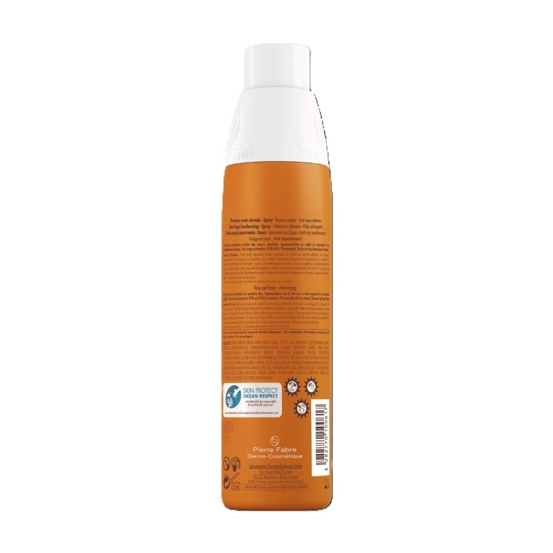 Spray fotoprotectie fara urme albe SPF 50+, 200ml, Avene