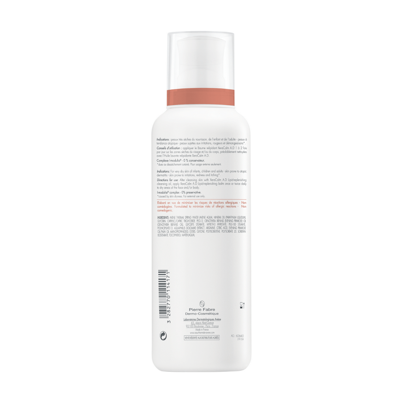 Balsam relipidant pentru pielea uscata predispusa la dermatita atopica sau prurit XeraCalm AD, 400 ml, Avene