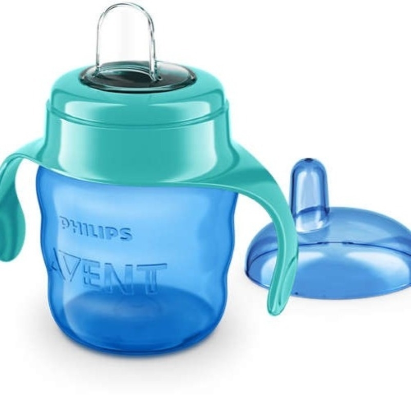 Cana baieti cu tetina moale si manere +6 luni SCF551/05, 200ml, Avent
