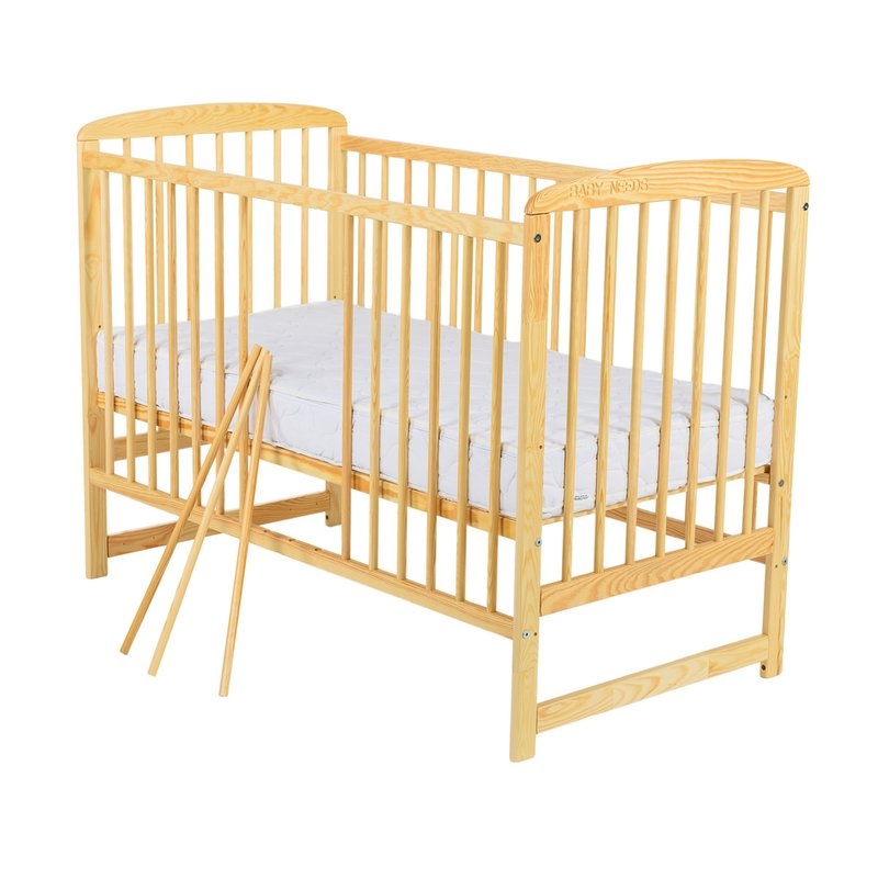 BabyNeeds - Patut din lemn Ola 120x60 cm Natur