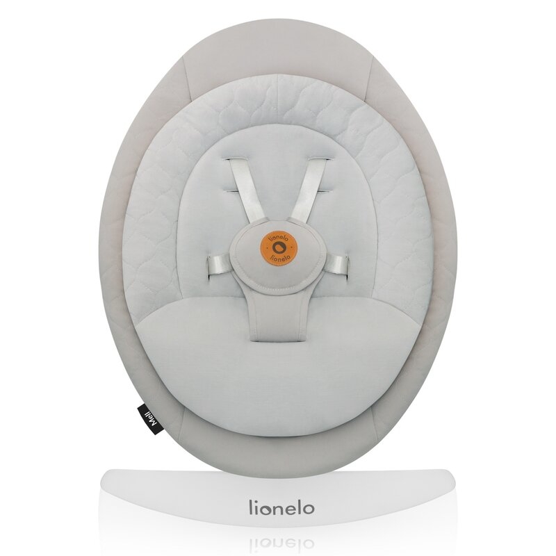 Balansoar, Lionelo, Mell, 2 in 1, Rotire 360 grade, Electric, Cu 3 moduri de leganare, Cu 5 trepte de viteza, Cu 3 pozitii de inclinare, Cu timer, 12 melodii si 2 sunete ale naturii, Pana la 9 kg, Bej