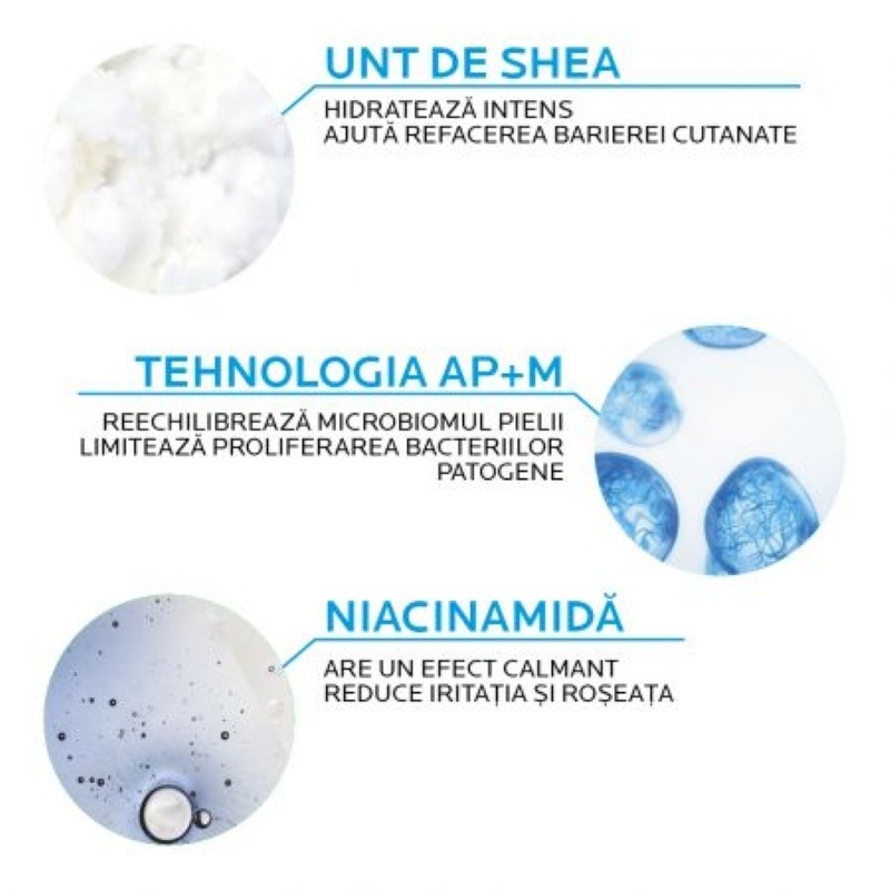 Balsam cu tripla actiune Lipikar Baume Light AP+M, 400 ml, La Roche-Posay