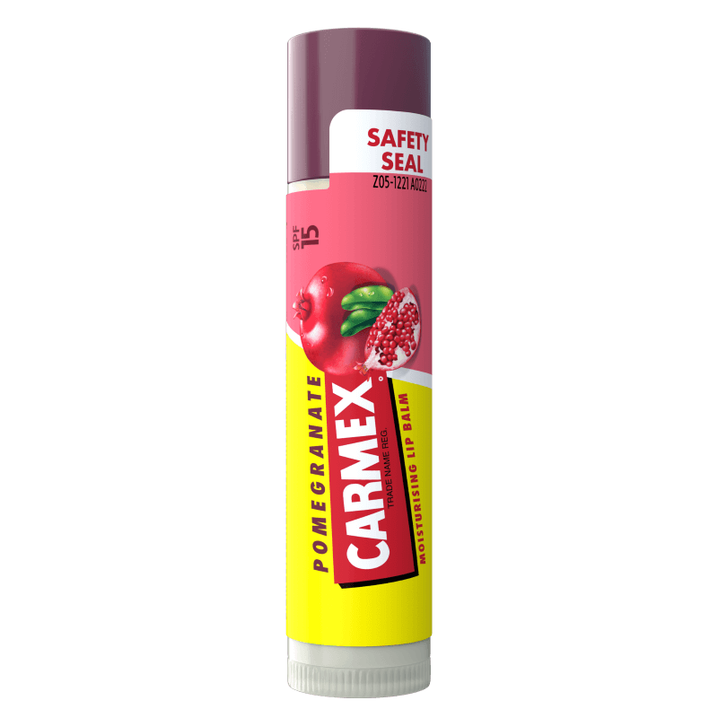 Balsam reparator pentru buze uscate si crapate cu aroma de rodie SPF 15, 4.25 g, Carmex