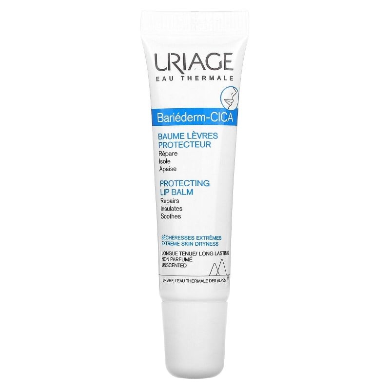 Balsam reparator de buze Bariederm, 15 ml, Uriage
