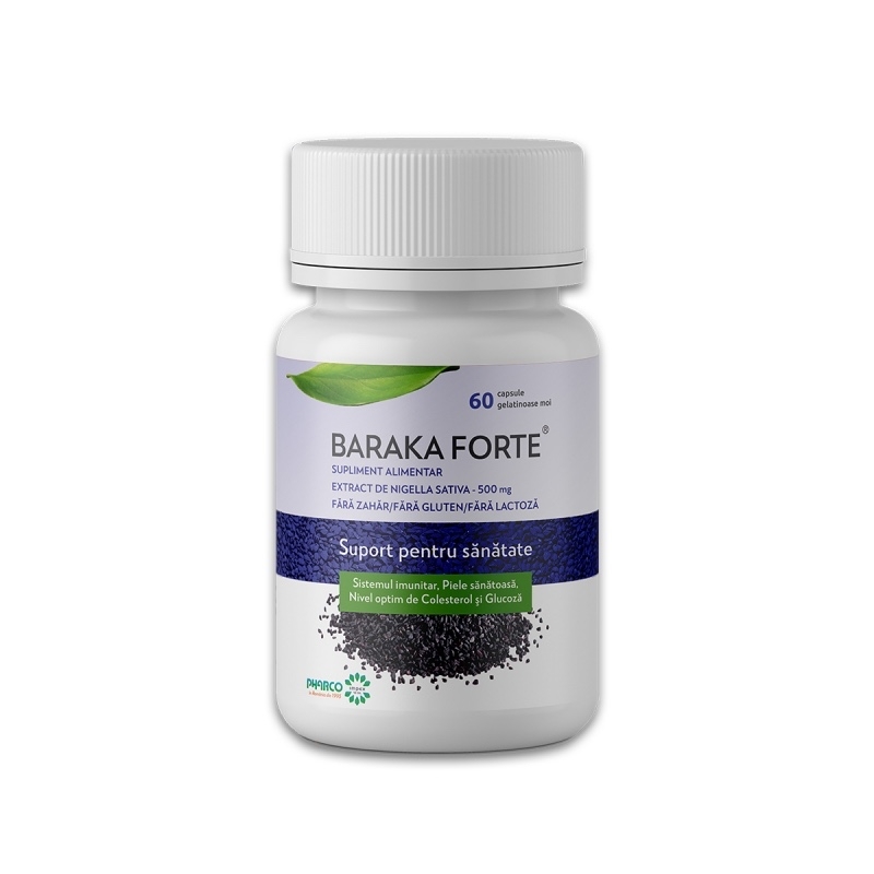 Baraka Forte, 500 mg, 60 capsule moi, Pharco Baraka Forte, 500 mg, 60 capsule moi, Pharco