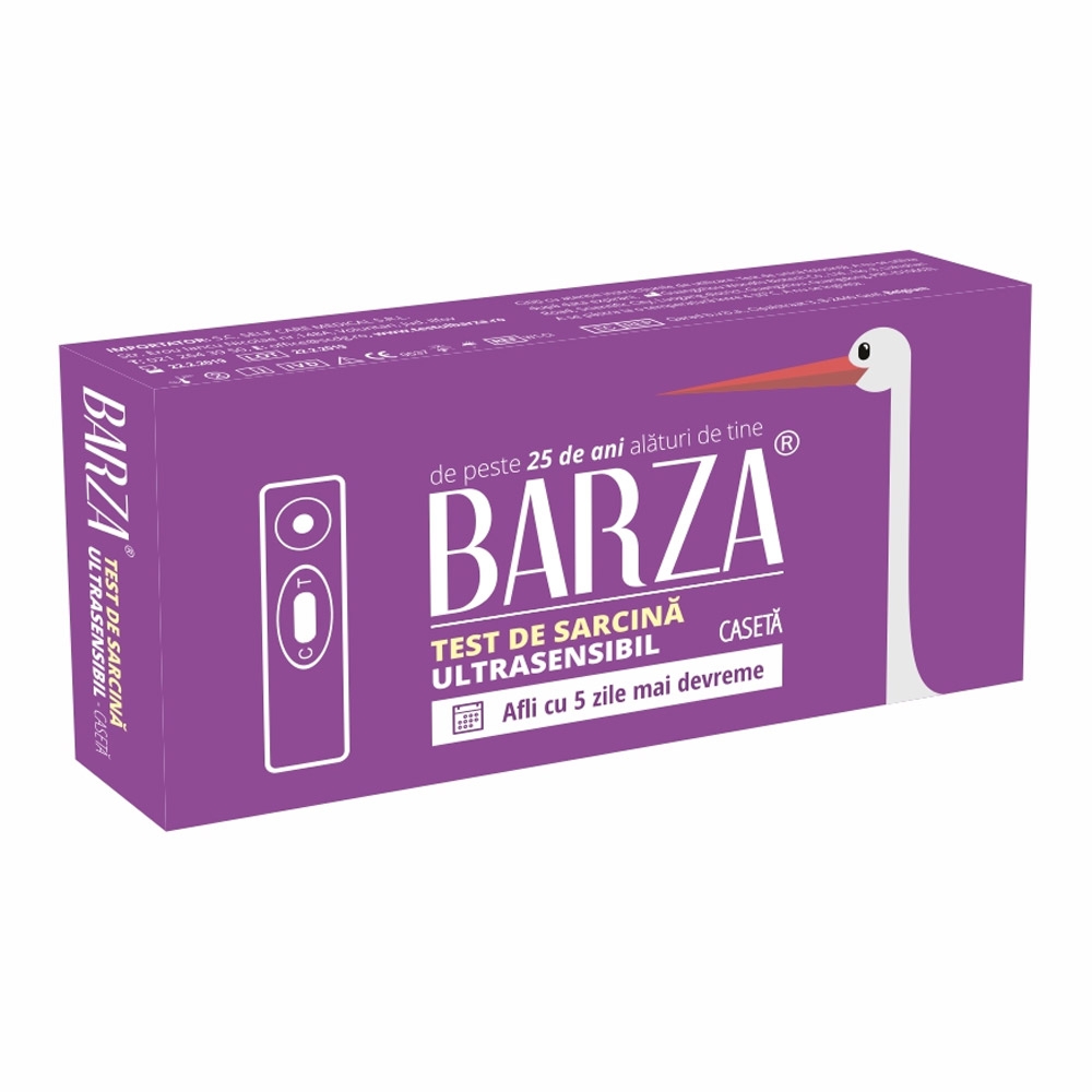 Barza - Test de sarcina caseta ultrasensibil