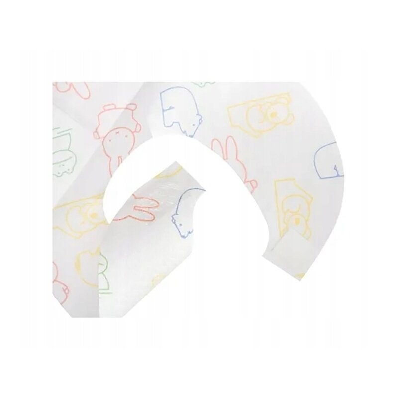 Bavete de unica folosinta, Bocioland, Cu buzunar, Set de 10 bucati, Multicolor