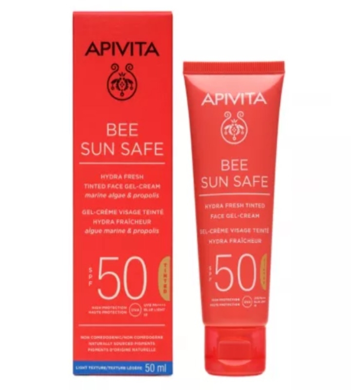 Bee Sun Safe crema-gel colorata SPF 50+, 50ml, Apivita