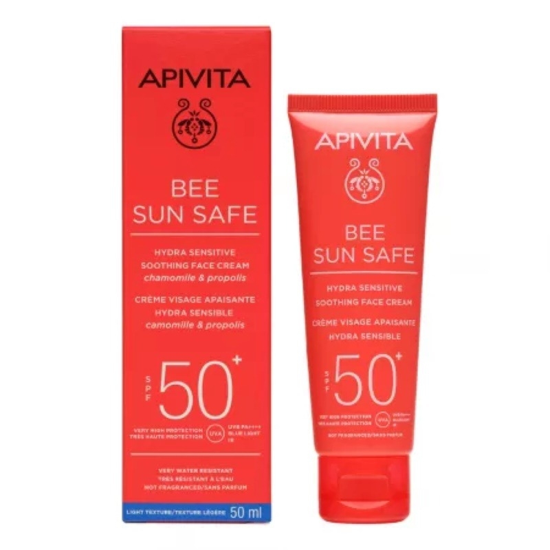 Bee Sun Safe crema ten sensibil SPF 50+, 50ml, Apivita