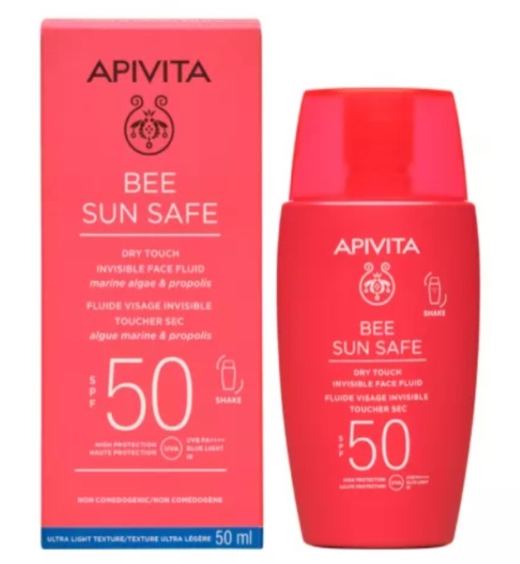 Bee Sun Safe fluid invizibil SPF 50+, 50ml, Apivita