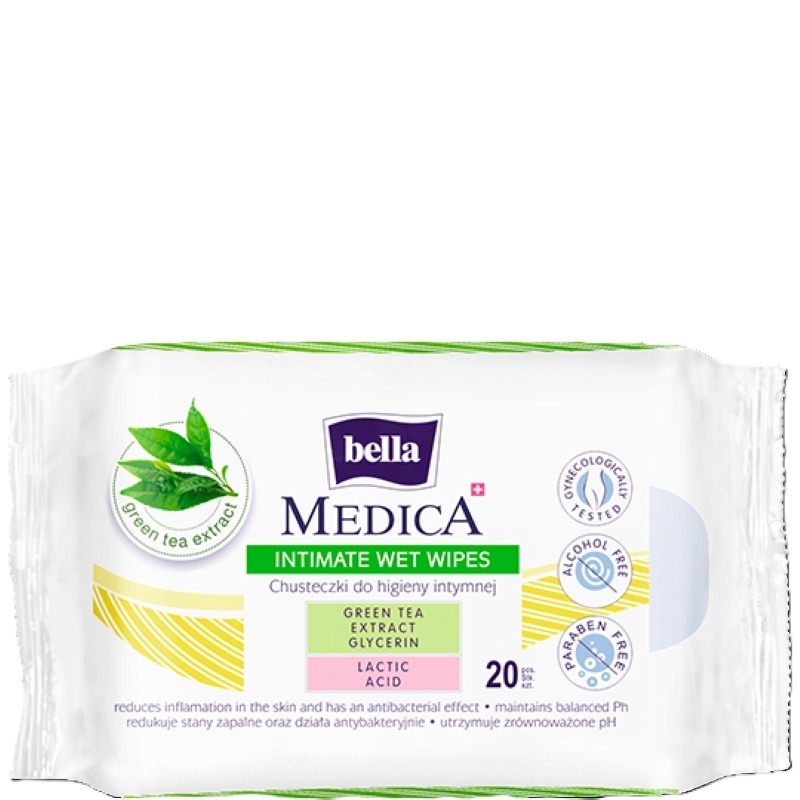 Servetele umede pentru igiena intima Medica, 20 bucati, Bella