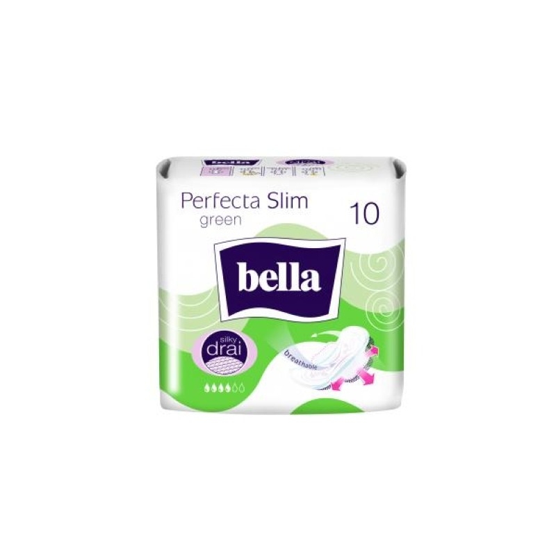 Perfecta Slim Green absorbante, 10 bucati, Bella