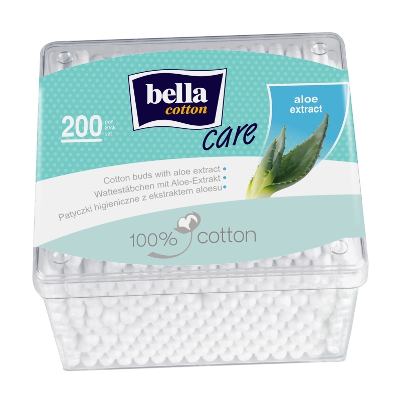 Bella Cotton Care Betisoare igienice cu Aloe 200buc
