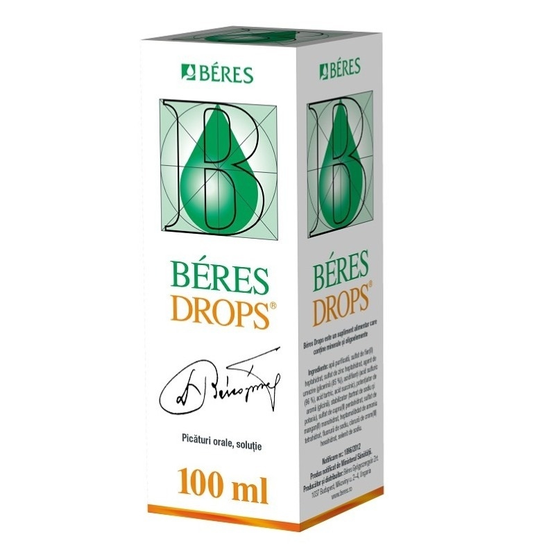 Beres Drops picaturi orale solutie, 100ml, Beres