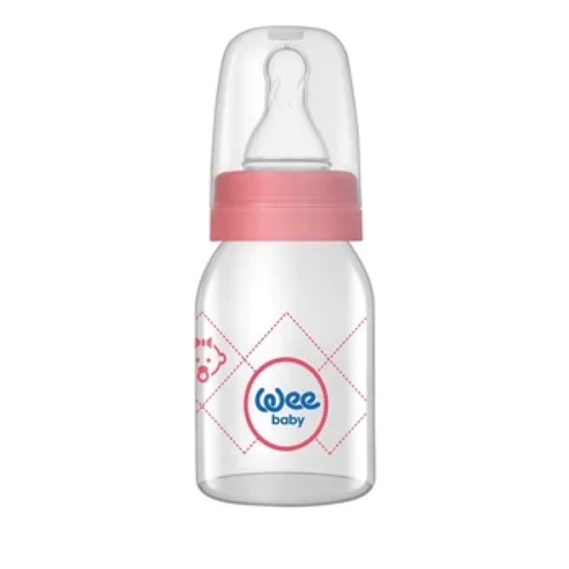Biberon cu tetina rotunda, 125ml, Wee Baby