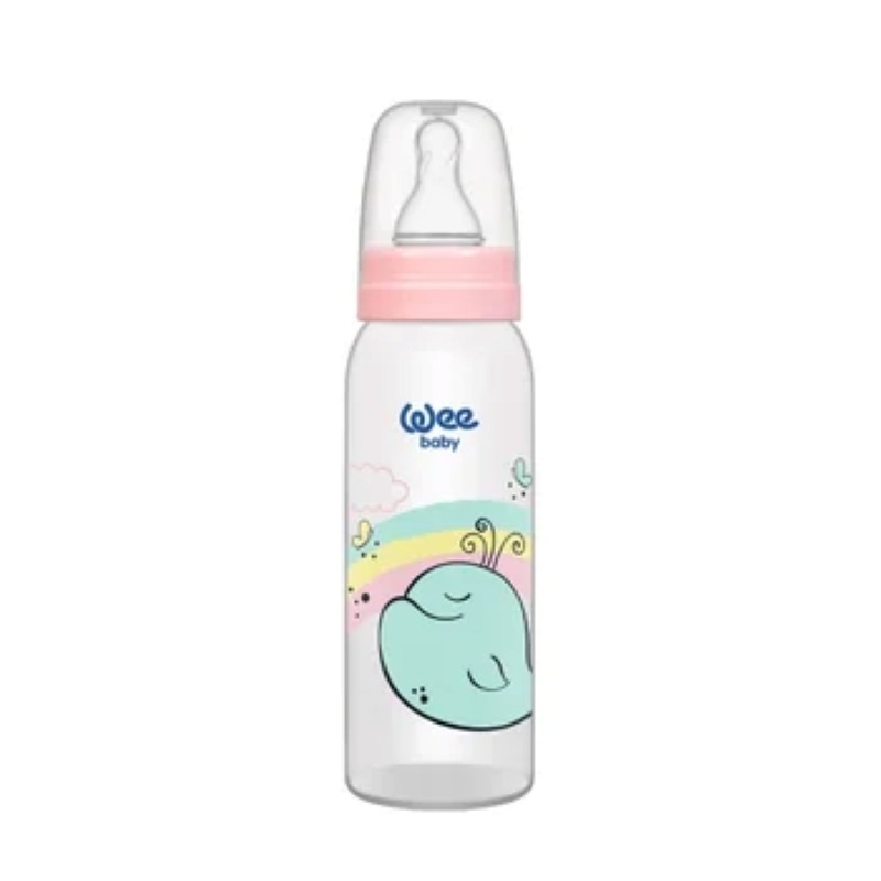 Biberon cu tetina rotunda, 250ml, Wee Baby