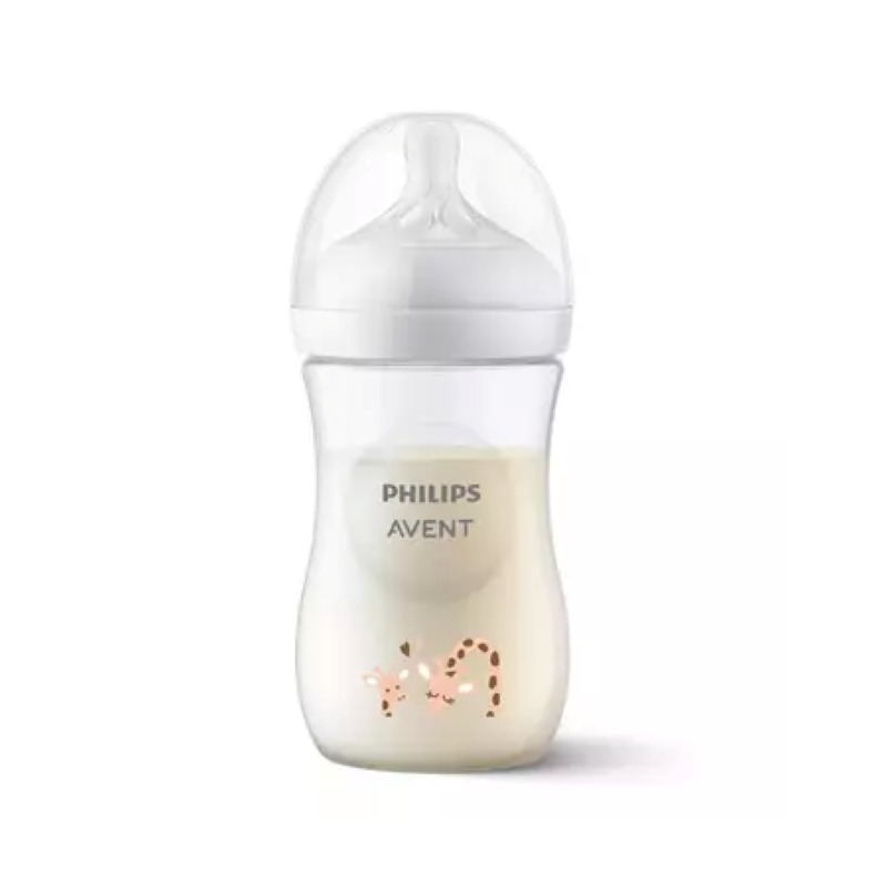 Biberon Natural Response, +1 luna, model girafe, 260 ml, SCY903/66, Philips Avent