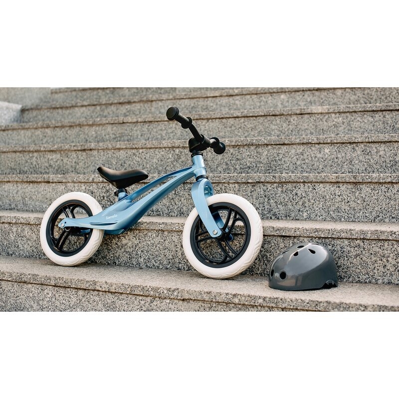 Bicicleta fara pedale, Lionelo, Bart, Usoara, Cu cadru din magneziu, Cu ghidon si sa reglabile, Greutate 3 Kg, 12 inch, Conform cu standardul european de securitate EN71, Blue Violet