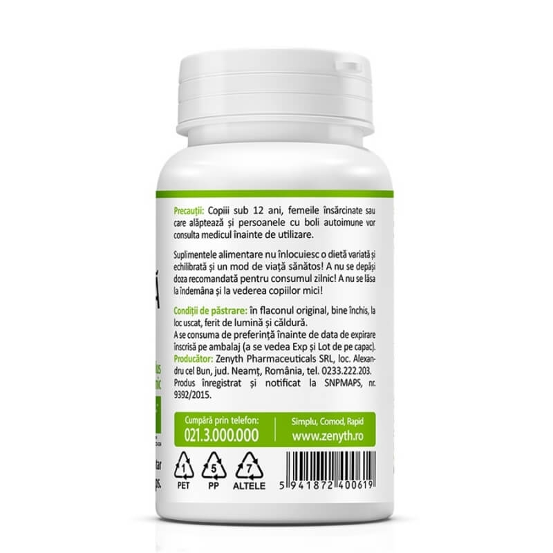 Bio Spirulina, 60 capsule, Zenyth