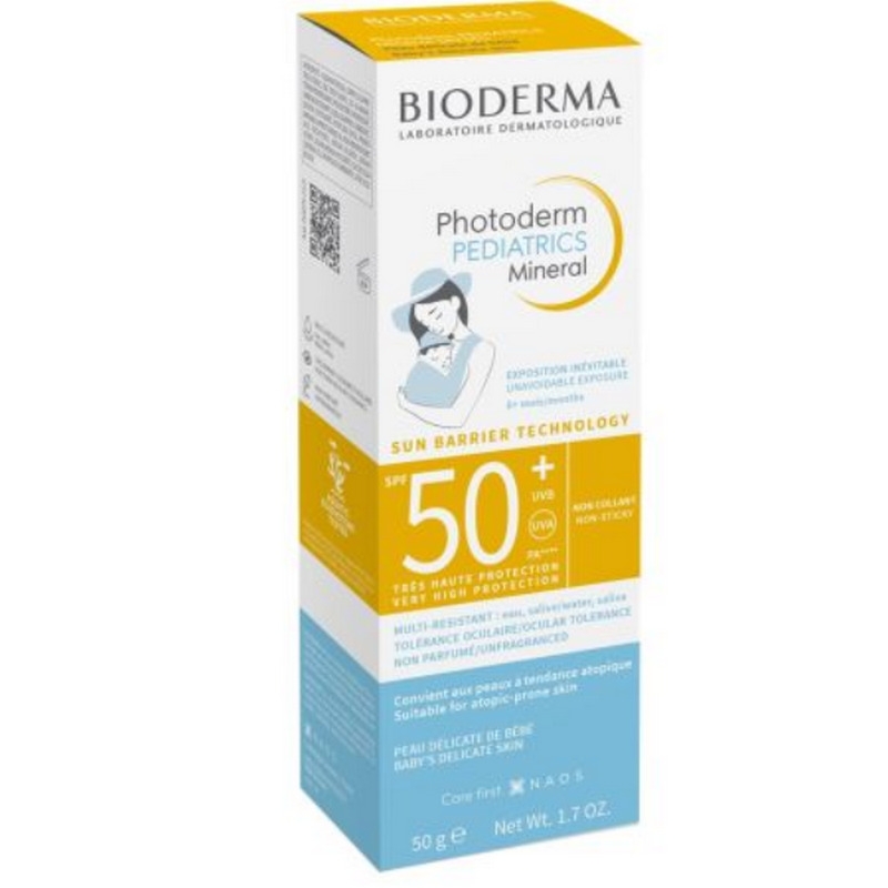Crema minerala protectie solara pentru copii Photoderm Pediatrics, SPF 50+, 50g, Bioderma