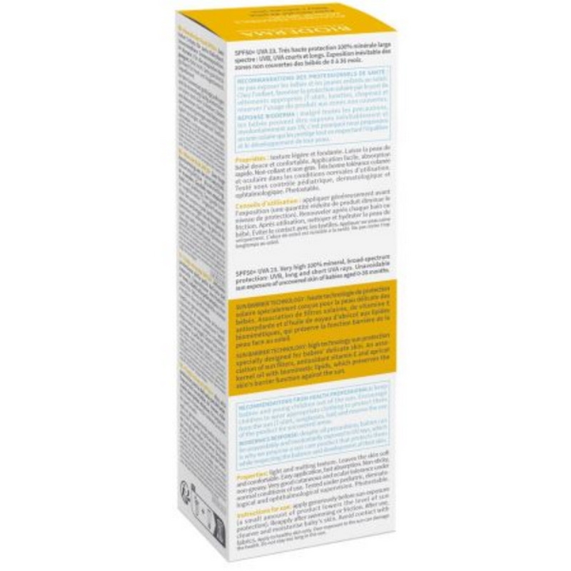 Crema minerala protectie solara pentru copii Photoderm Pediatrics, SPF 50+, 50g, Bioderma