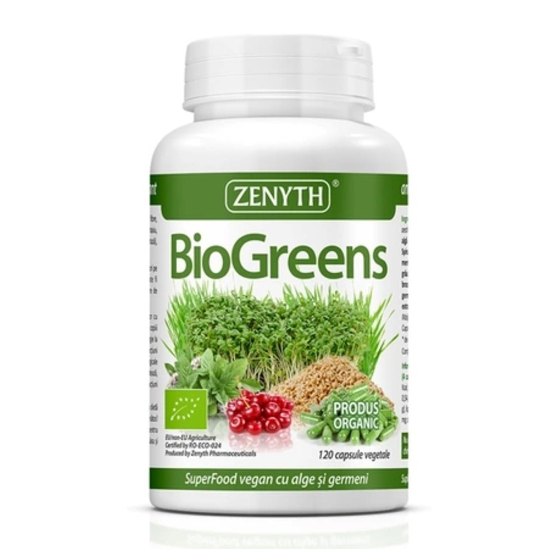 BioGreens Organic, 120 capsule, Zenyth