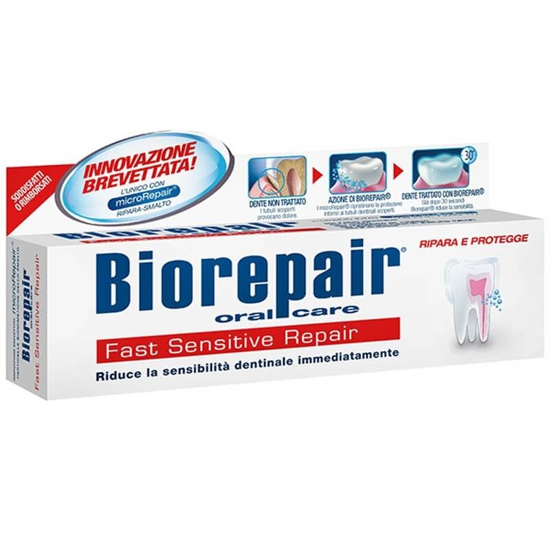 Pasta de dinti pentru desensibilizare rapida, 75 ml, Biorepair Pasta de dinti pentru desensibilizare rapida, 75 ml, Biorepair