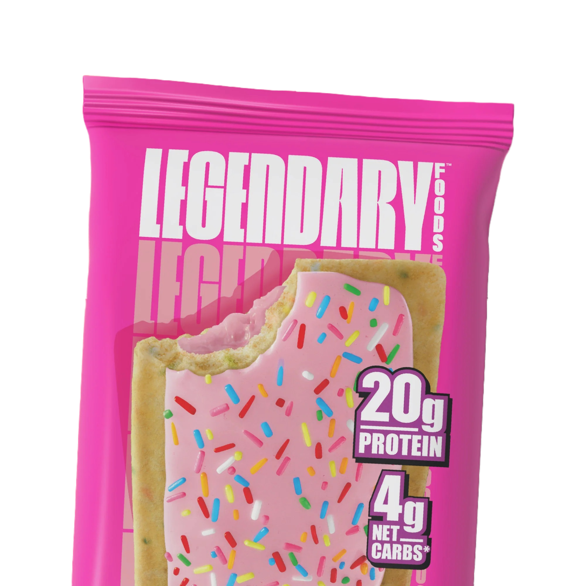 Prajitura proteica cu aroma de tort aniversar, 61 g, Legendary Foods