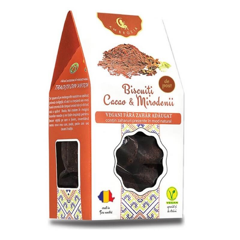 Biscuiti cu cacao si mirodenii, 130 g, Hiper Ambrozia
